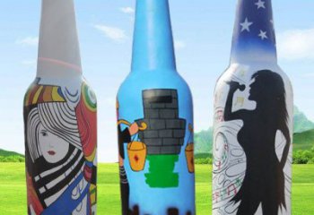 啤酒瓶雕塑供求，景區案例，景觀玻璃鋼啤酒瓶雕塑精選