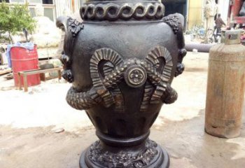 花瓶雕塑訂做，鑄銅雕塑，銅花瓶雕塑生產(chǎn)廠家