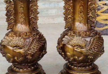 花瓶雕塑供應(yīng)，地標(biāo)擺件，銅花瓶雕塑制造廠家