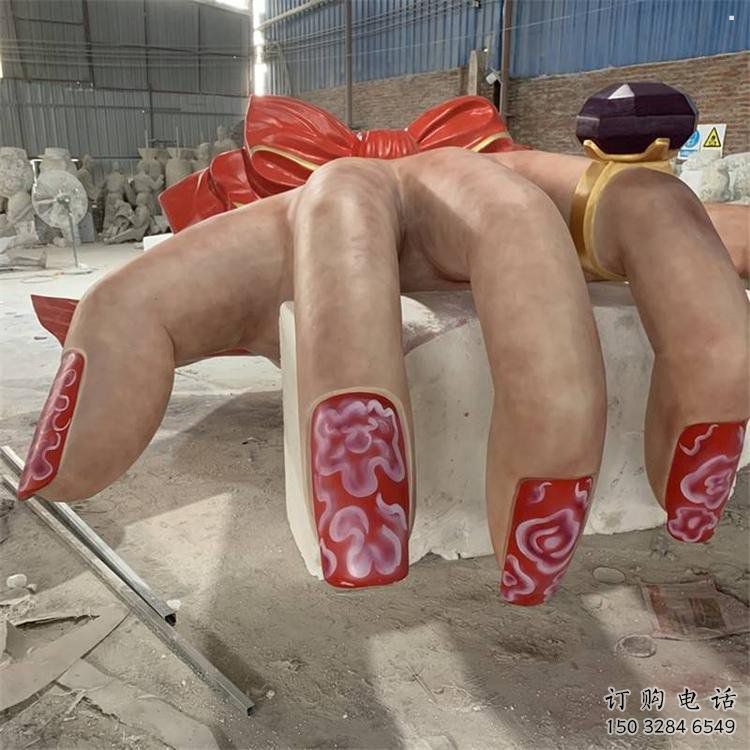 手指雕塑特供，景區雕塑，不銹鋼手指雕塑精選廠家