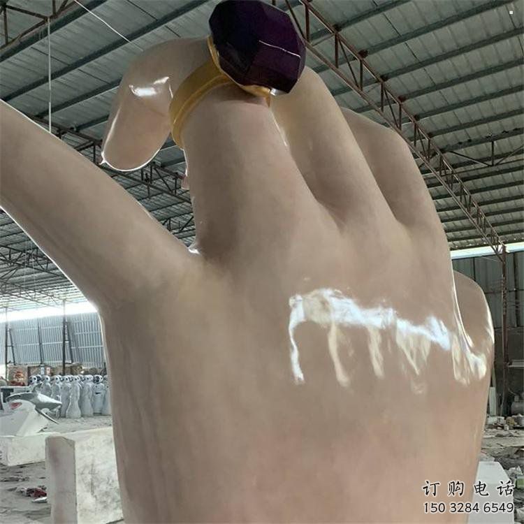 手指雕塑制作，市標(biāo)雕塑，玻璃鋼手指雕塑廠家常用