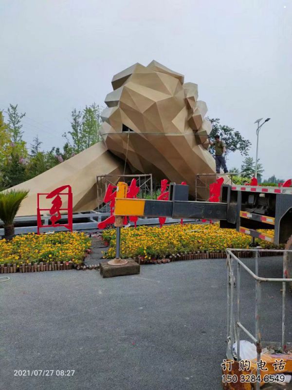 廣場(chǎng)握手雕塑