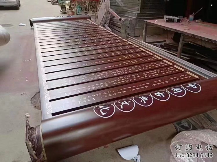 景區書卷雕塑，鍍金歐式雕塑，鐵藝材質