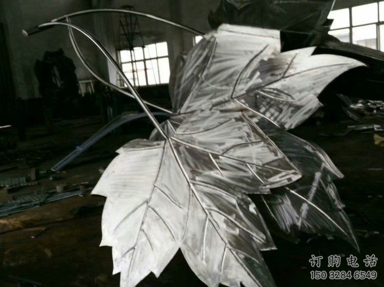 楓葉雕塑供求，露天雕塑，不銹鋼楓葉雕塑標準