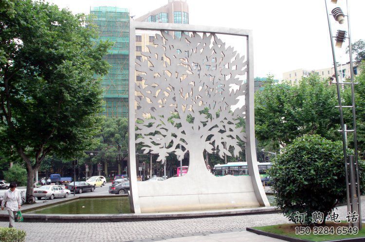 鏤空樹雕塑常用，景觀概念，鏤空剪紙樹雕塑生產廠家