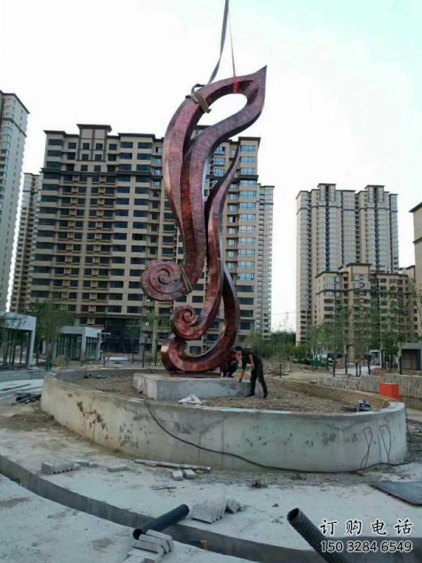 仿真樹葉雕塑定做，廣場雕塑，彩繪仿真樹葉雕塑提供