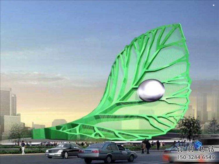 仿真樹葉雕塑制作，戶外雕塑，彩繪仿真樹葉雕塑優選