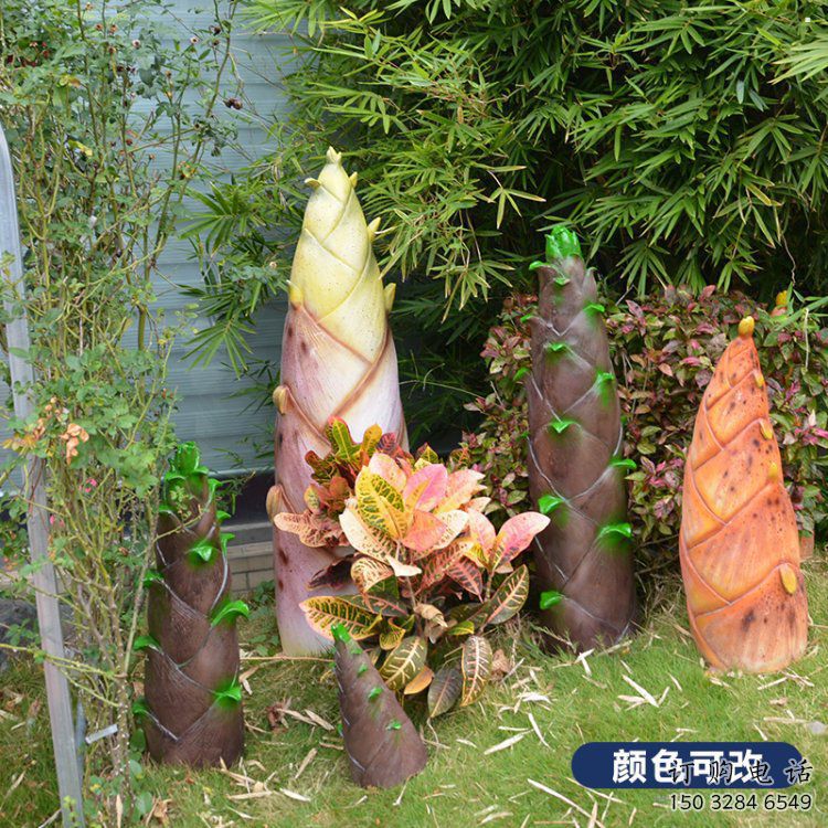 竹筍雕塑供需，小區(qū)雕塑，不銹鋼竹筍雕塑制造廠家