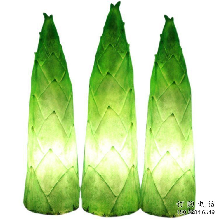 竹筍雕塑生產(chǎn)商，地標(biāo)擺件，玻璃鋼仿真竹筍雕塑生產(chǎn)