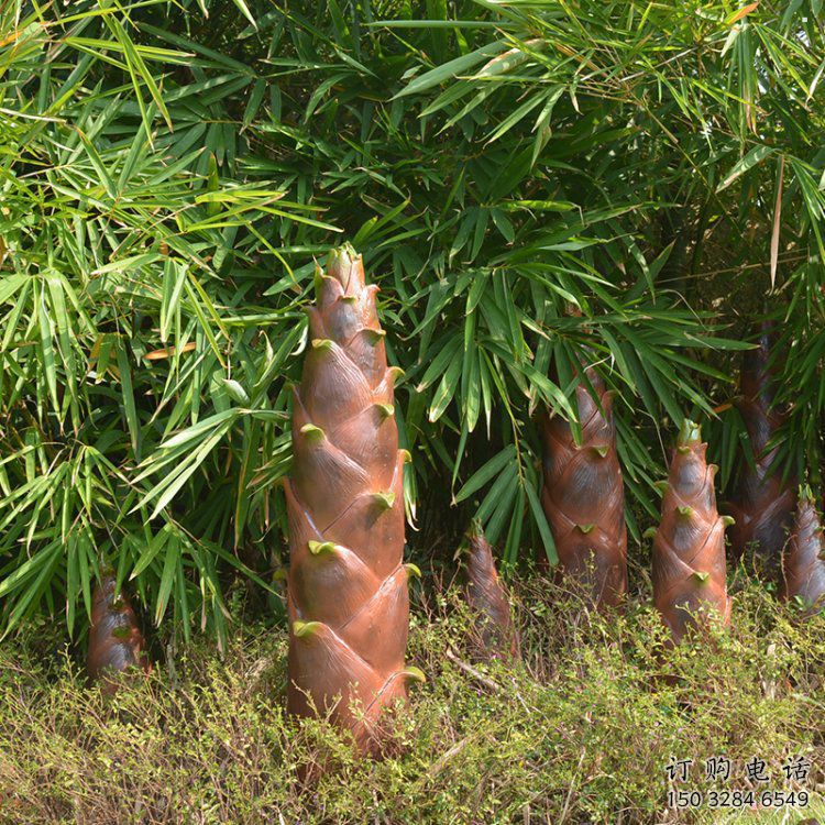 竹筍雕塑生產商，小區雕塑，不銹鋼竹筍雕塑廠家展品