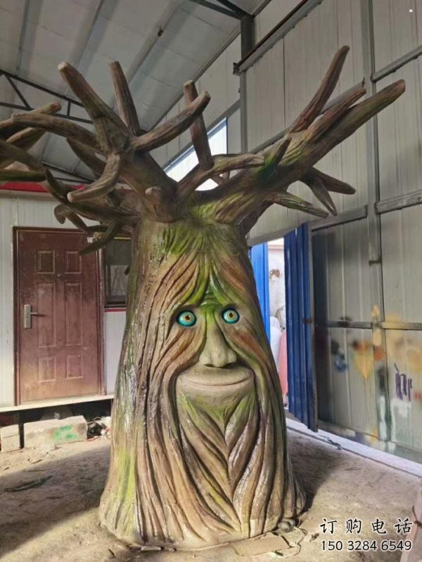 仿真樹雕塑點擊，地標(biāo)擺件，玻璃鋼仿真樹雕塑精選