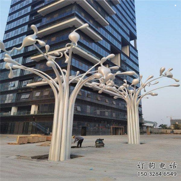 風鈴樹雕塑定做，廣場系列，不銹鋼風鈴樹雕塑制作