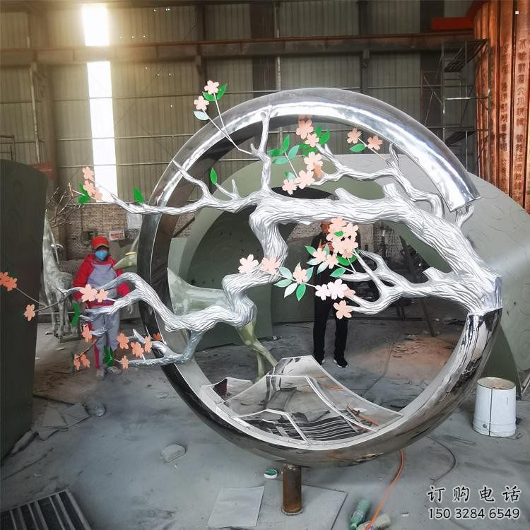 梅花樹雕塑通用，創(chuàng)意雕塑，不銹鋼梅花樹雕塑生產(chǎn)