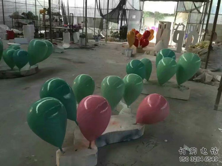 氣球樹雕塑精選，美陳雕塑，玻璃鋼氣球樹雕塑觀賞型