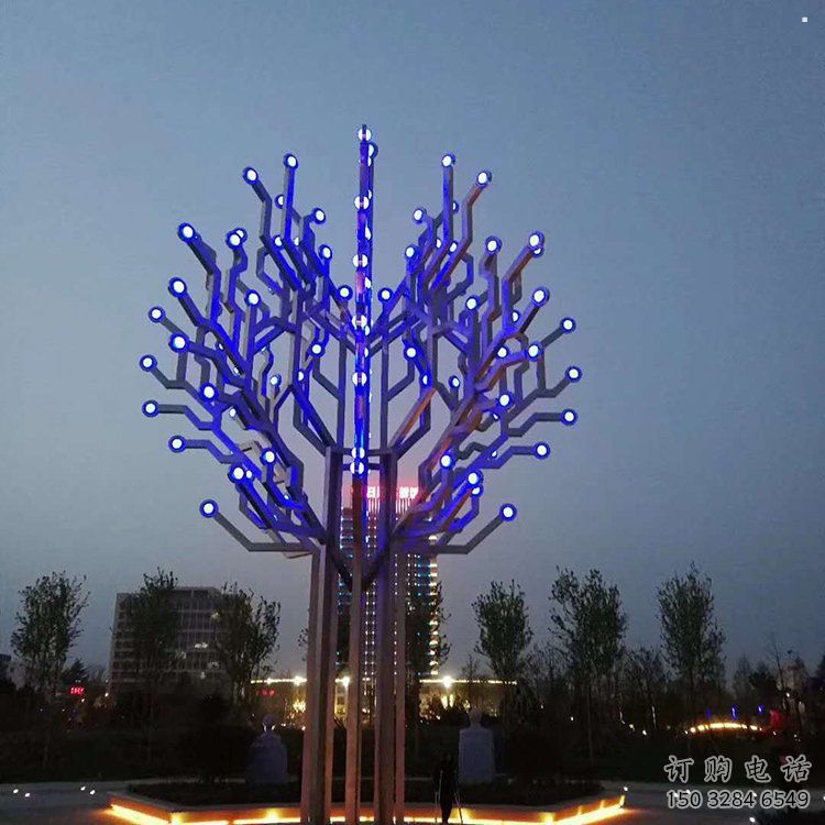 發(fā)財(cái)樹雕塑精選，歐式風(fēng)格，不銹鋼發(fā)財(cái)樹雕塑選定