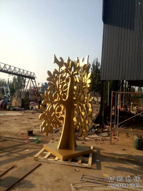 發(fā)財(cái)樹(shù)雕塑指用，景觀概念，不銹鋼發(fā)財(cái)樹(shù)雕塑專供