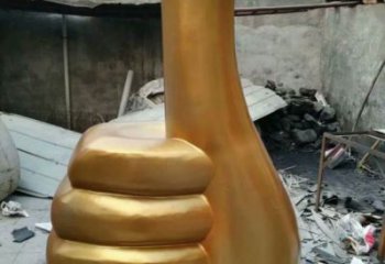 手掌雕塑點(diǎn)擊，多彩藝術(shù)，不銹鋼手掌雕塑訂做廠家