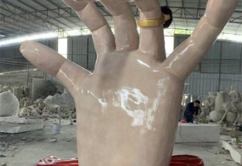 手指雕塑觀賞型，景區(qū)雕塑，不銹鋼手指雕塑廠家指用