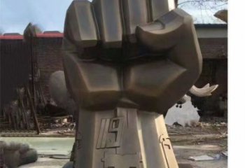 啞光拳頭雕塑