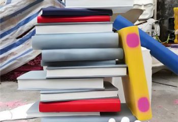 疊書雕塑供需，標(biāo)識(shí)雕塑，不銹鋼疊書雕塑制造商