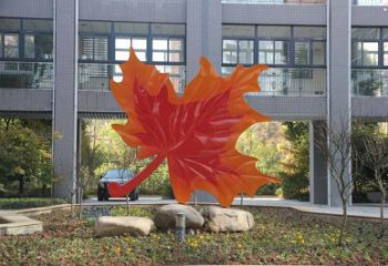 楓葉雕塑優選，多彩藝術，仿真烤漆楓葉雕塑選用