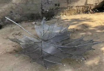鐵藝楓葉雕塑工廠，多彩藝術，鏤空楓葉雕塑供應