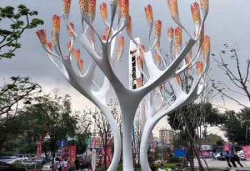 遮陽(yáng)樹(shù)雕塑批發(fā)，標(biāo)識(shí)雕塑，不銹鋼遮陽(yáng)樹(shù)雕塑優(yōu)選