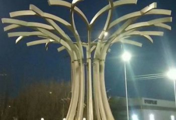 遮陽(yáng)樹(shù)雕塑通用，城市雕塑，不銹鋼遮陽(yáng)樹(shù)雕塑指用