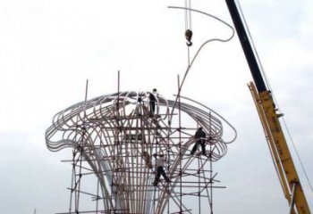 遮陽樹雕塑廠，露天雕塑，金屬鏤空遮陽樹雕塑訂做