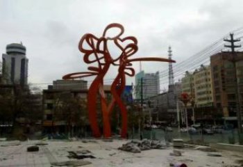 鏤空樹雕塑，彩鋼制作，烤漆鏤空樹雕塑生產(chǎn)廠家