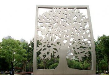 鏤空樹雕塑優(yōu)選，城市裝飾，鏤空剪紙樹雕塑廠