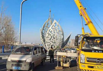 仿真樹葉雕塑優(yōu)選，城市裝飾，彩繪仿真樹葉雕塑訂做