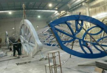 燈光樹葉雕塑訂做，室外軟裝，鏤空燈光樹葉雕塑供應