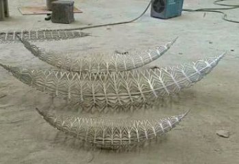 鏤空樹葉雕塑生產(chǎn)，戶外擺放，鏡面鏤空樹葉雕塑精選