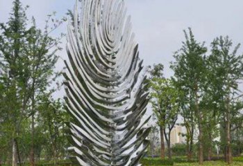 樹葉雕塑標(biāo)準(zhǔn)，景觀雕塑，不銹鋼鏡面樹葉雕塑提供