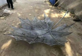 鏤空樹葉雕塑生產商，城市雕塑，鐵藝樹葉雕塑制造廠家