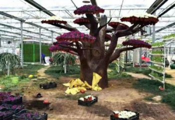 仿真樹雕塑廠，中式工藝，玻璃鋼仿真樹雕塑生產商