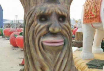 仿真樹雕塑服務商，城市裝飾，玻璃鋼仿真樹雕塑供給