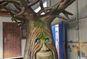 仿真樹雕塑點擊，地標擺件，玻璃鋼仿真樹雕塑精選