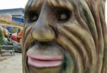 仿真樹雕塑加工，室外軟裝，玻璃鋼仿真樹雕塑定制