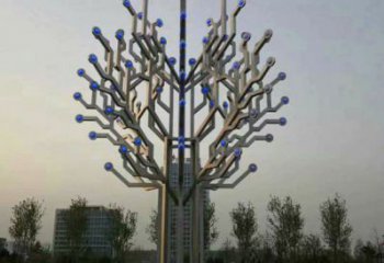 風鈴樹雕塑服務商，白鋼構件，不銹鋼風鈴樹雕塑制作廠家