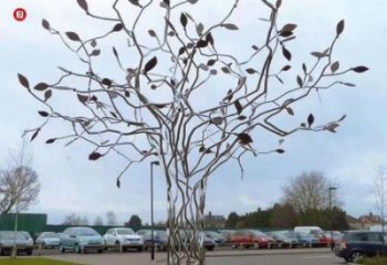 風鈴樹雕塑制作，景觀概念，廣場不銹鋼風鈴樹雕塑常用