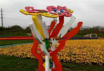 花樹雕塑廠家，標識雕塑，不銹鋼花樹雕塑選用