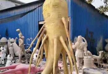 人參雕塑服務商，美陳風格，制造人參樹雕塑廠家