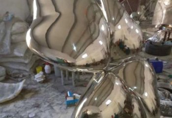 四葉草雕塑訂做，街道標識，不銹鋼四葉草雕塑定做