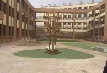 發財樹雕塑供應，靜態雕塑，不銹鋼發財樹雕塑定制