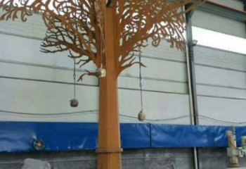 發(fā)財(cái)樹(shù)雕塑優(yōu)選，拉絲工藝，不銹鋼發(fā)財(cái)樹(shù)雕塑承接