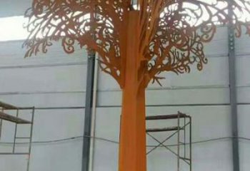發(fā)財(cái)樹(shù)雕塑制作，景區(qū)案例，不銹鋼發(fā)財(cái)樹(shù)雕塑廠家