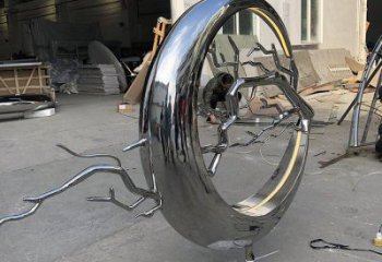 圓環(huán)樹雕塑供應(yīng)，花園小品，不銹鋼圓環(huán)樹雕塑展品