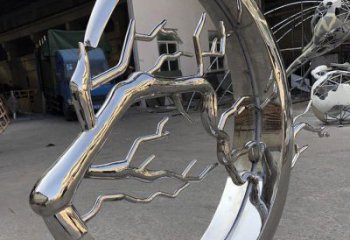 圓環(huán)樹雕塑精選，美陳雕塑，不銹鋼圓環(huán)樹雕塑通用